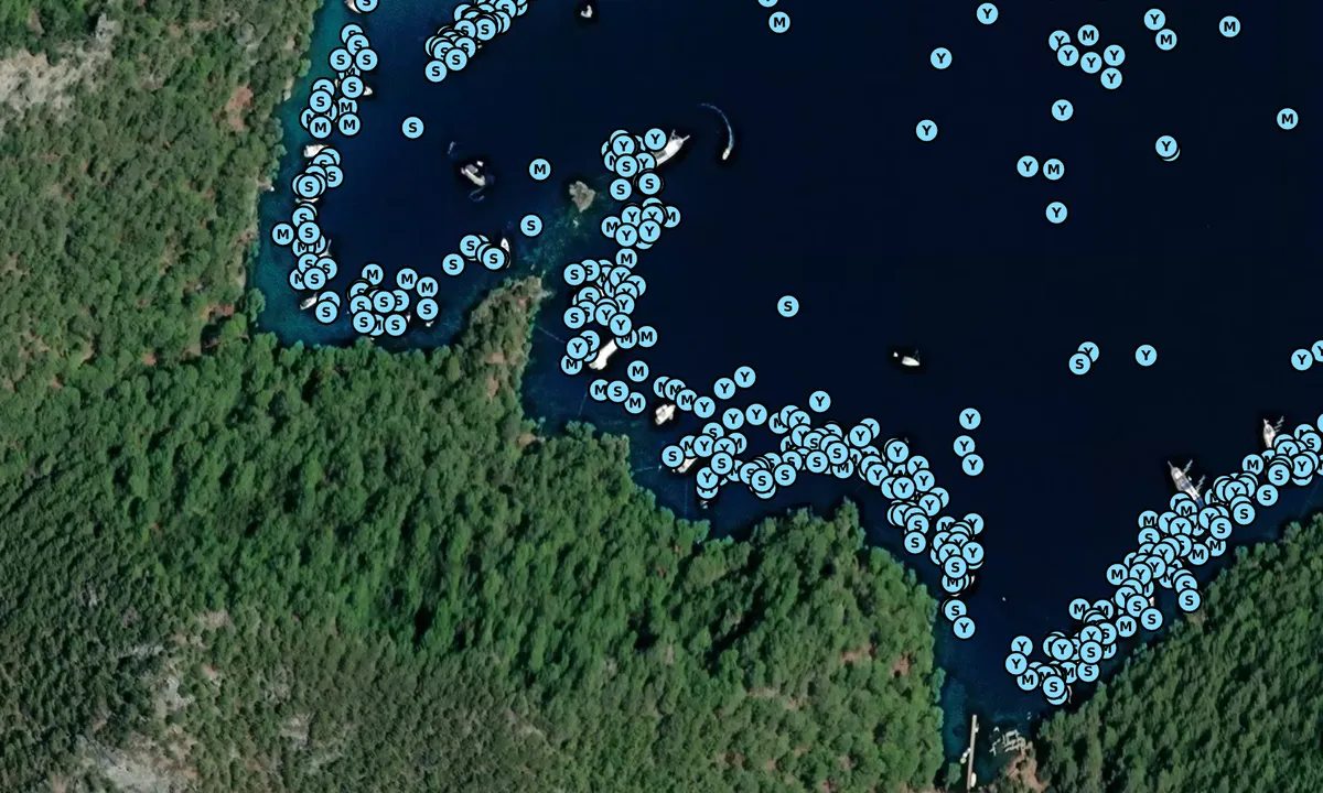 Satelite image of Ruin Bay