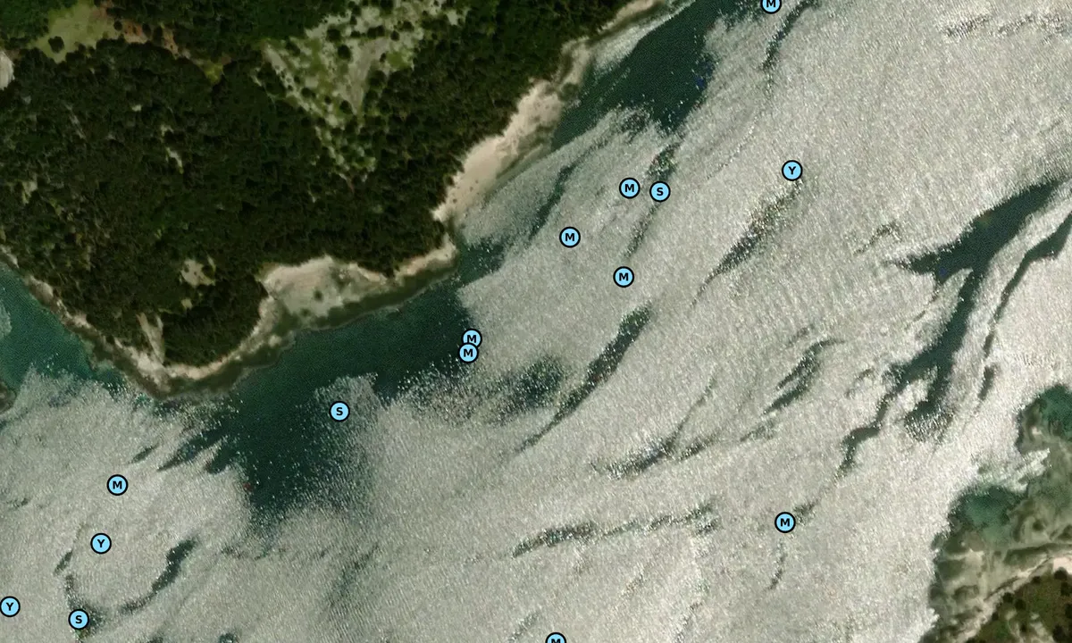 Satelite image of Russ Island