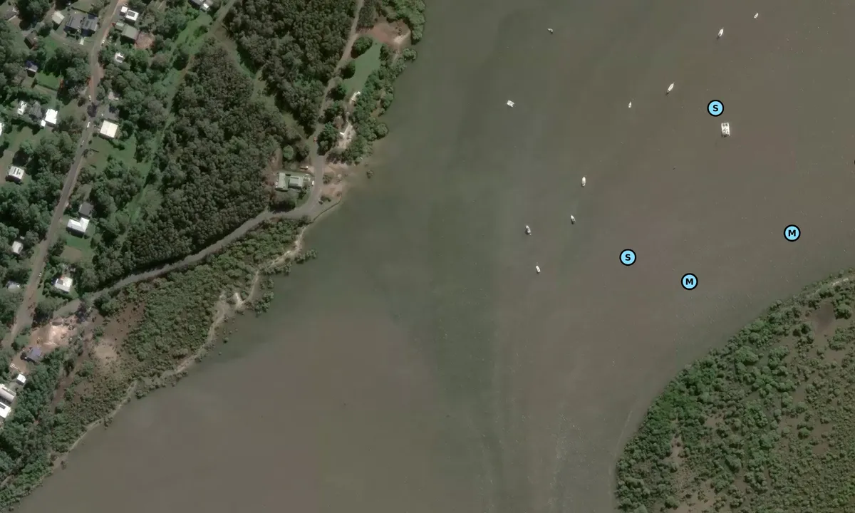 Satelite image of Russel Island SE