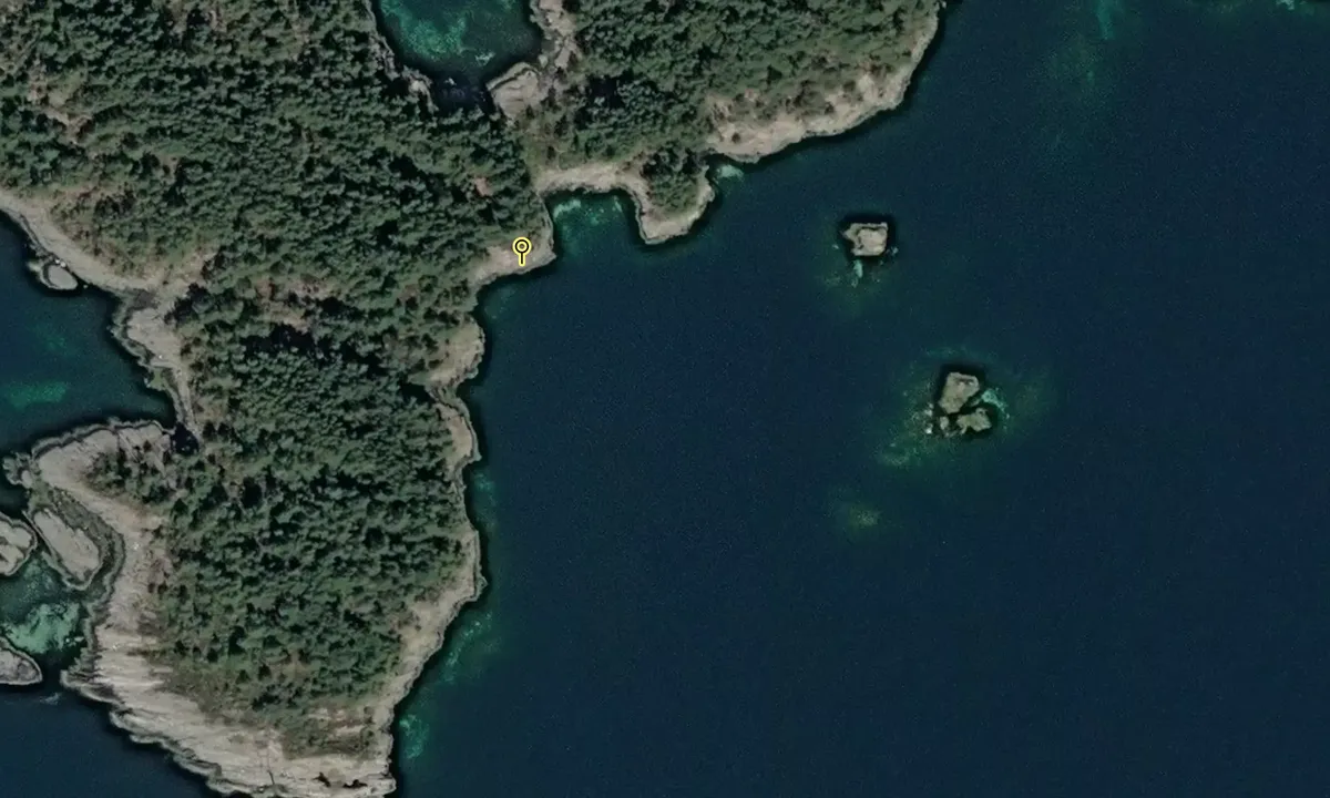 Satelite image of Rutsøya