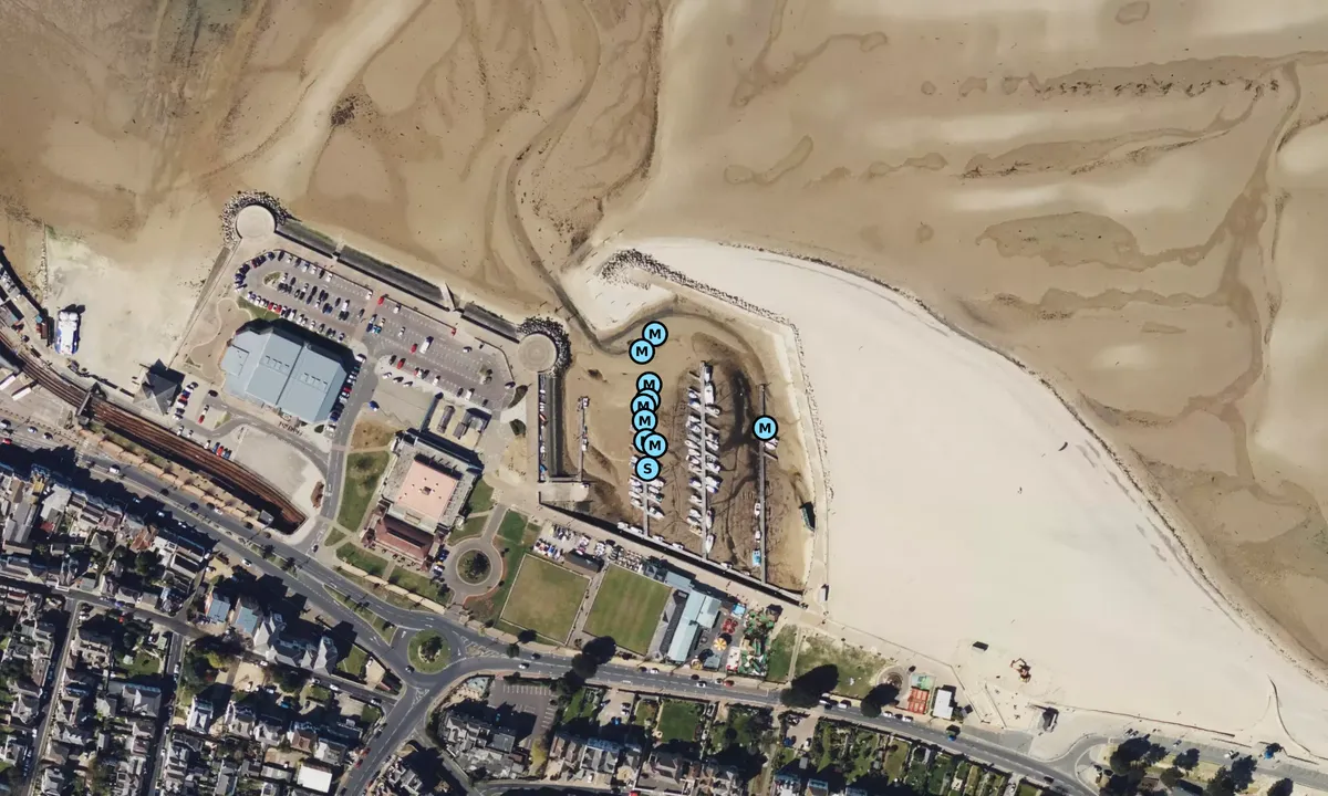 Satelite image of Ryde Harbour Isle of Wight