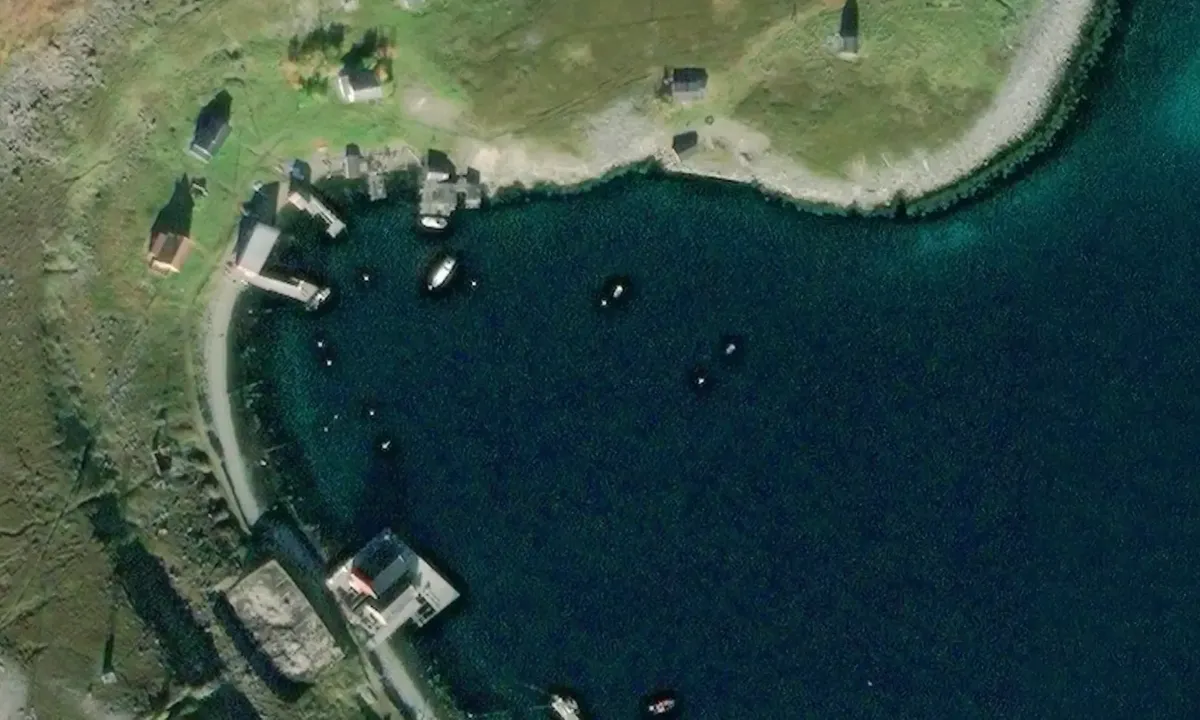 Satelite image of Ryggefjord