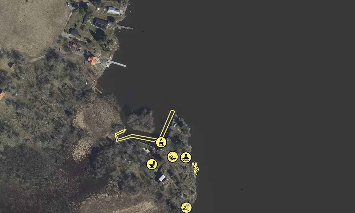 Satelite image of Säby-Klint