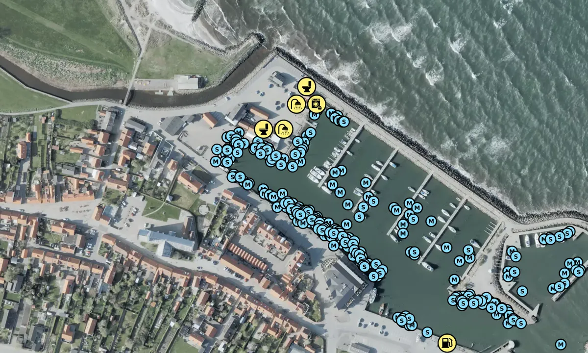 Satelite image of Sæby Havn