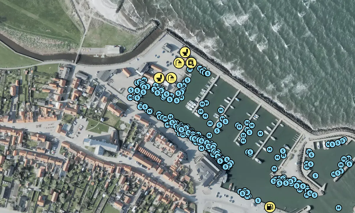 Satelite image of Sæby Havn