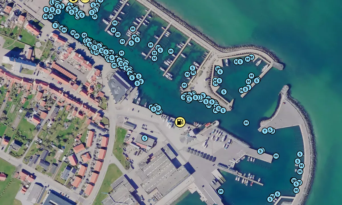 Satelite image of Sæby Havn