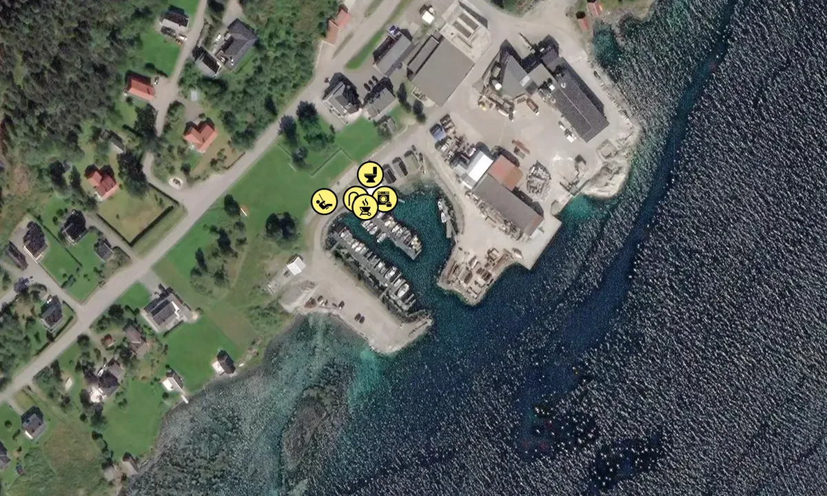 Satelite image of Sætra Båtforening