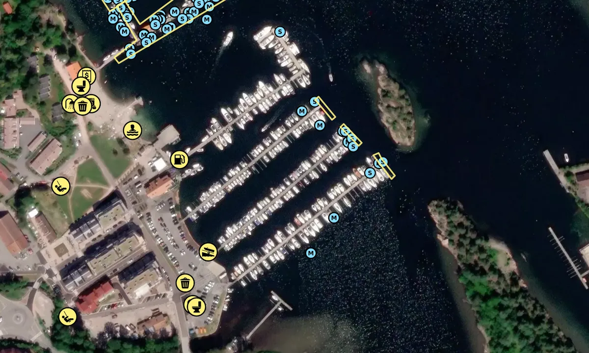 Satelite image of Sætre Båtforening