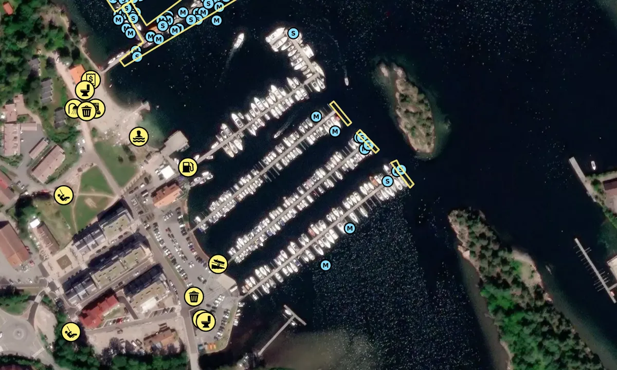 Satelite image of Sætre Båtforening