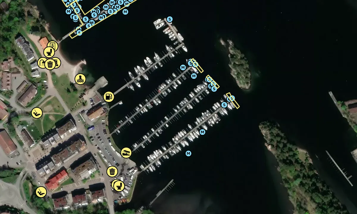 Satelite image of Sætre Båtforening
