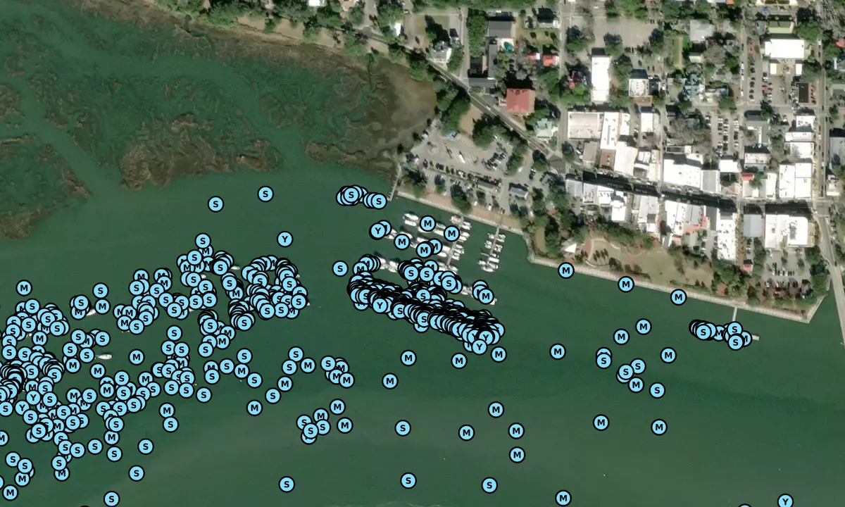 Satelite image of Safe Harbor Beaufort Downtown Marina