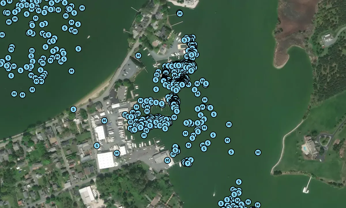 Satelite image of Safe Harbor - Oxford Brewer Marina