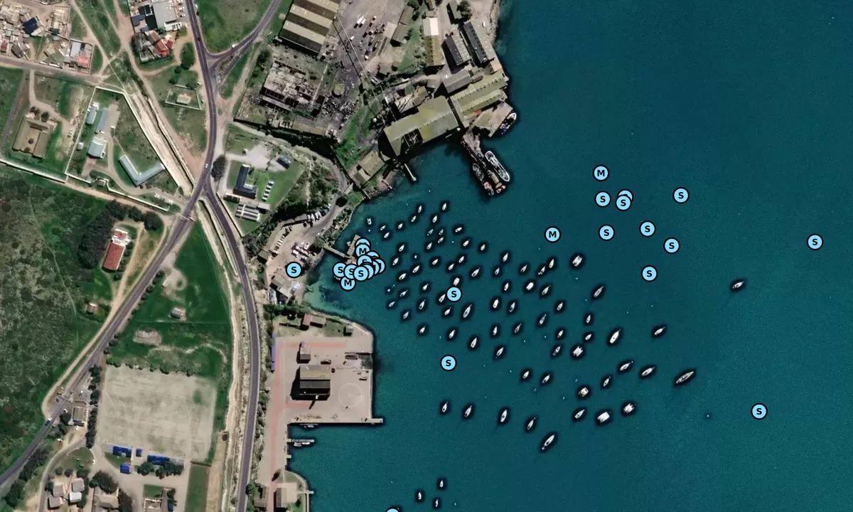 Satelite image of Saldanha Bay Yacht Club - West Coast DC
