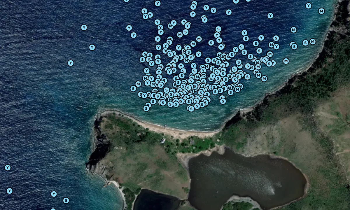 Satelite image of Salt Island Bay - Other Islands
