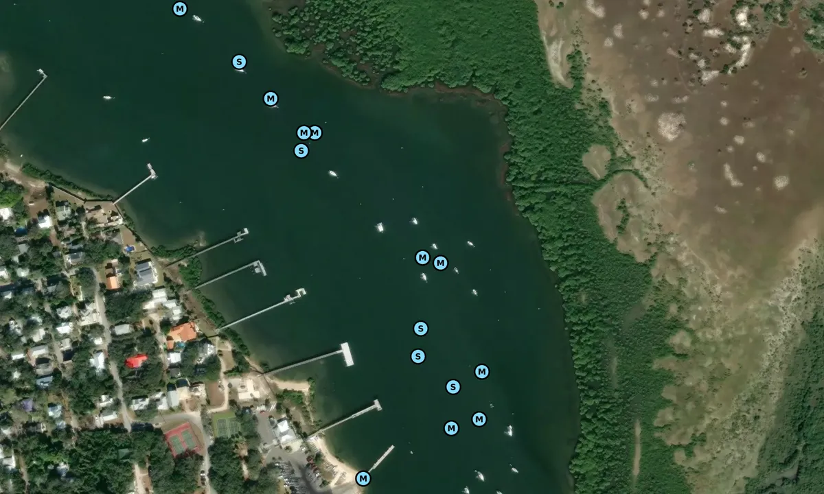 Satelite image of Salt Run - 1 (moorings)