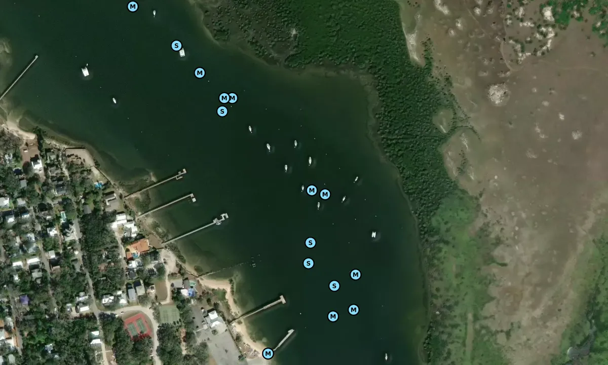 Satelite image of Salt Run - 1 (moorings)