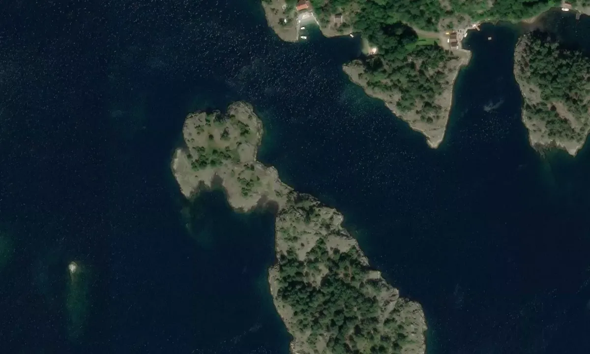 Satelite image of Saltholmen - Høvåg