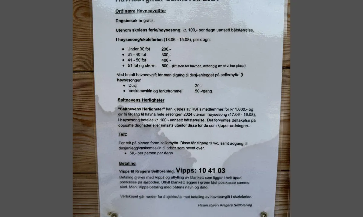 Saltneven - Kragerø Seilforening