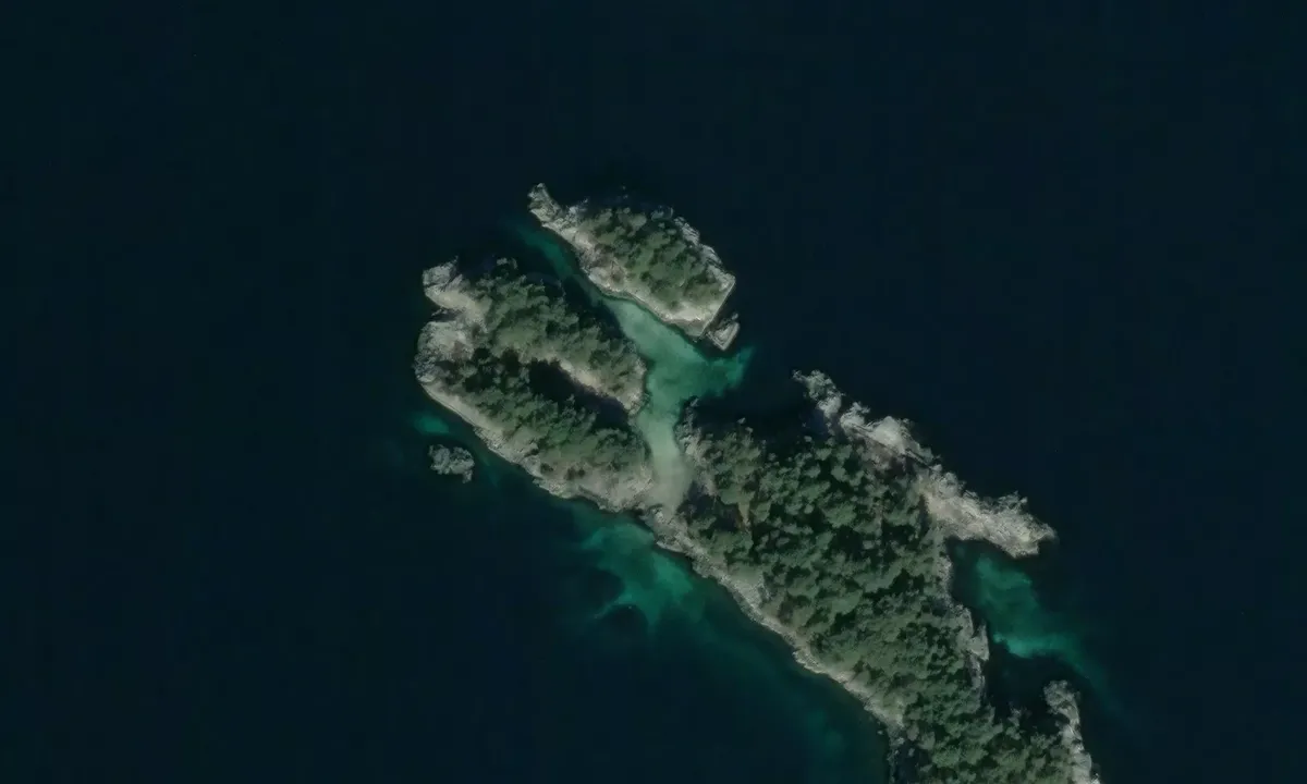 Satelite image of Saltskjærsholmane