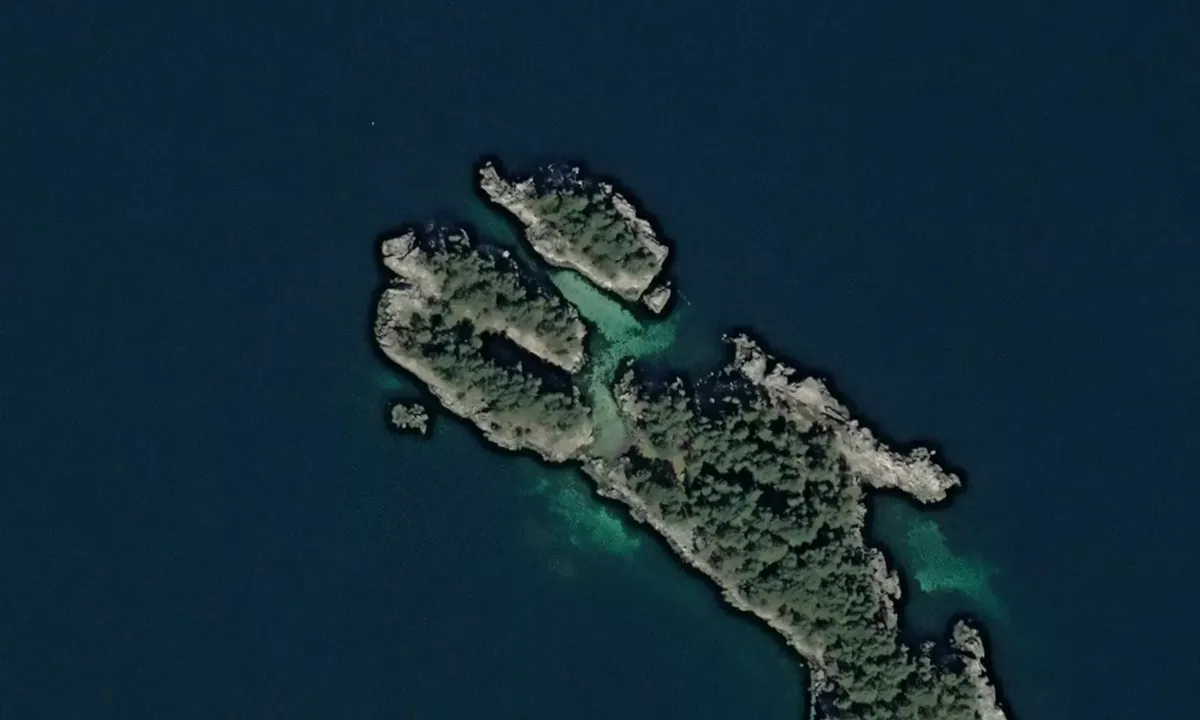Satelite image of Saltskjærsholmane