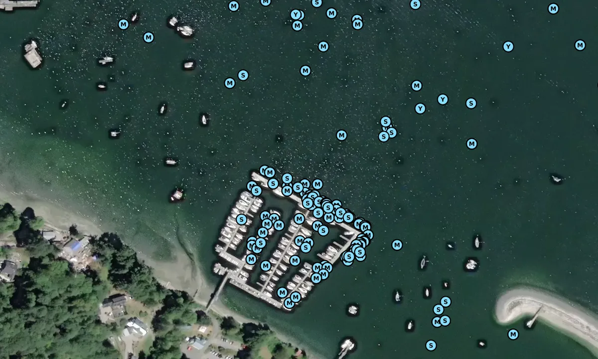 Satelite image of Saltspring Island Sailing Club