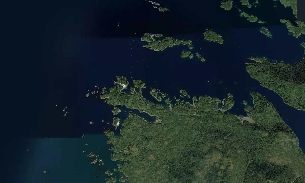 Flyfoto av Samsing Cove