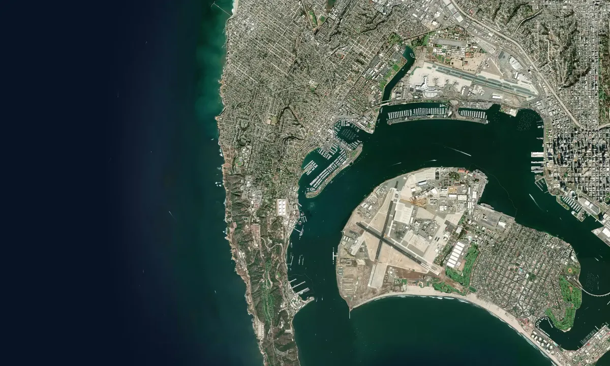 Flyfoto av San Diego Harbor Customs Clearance