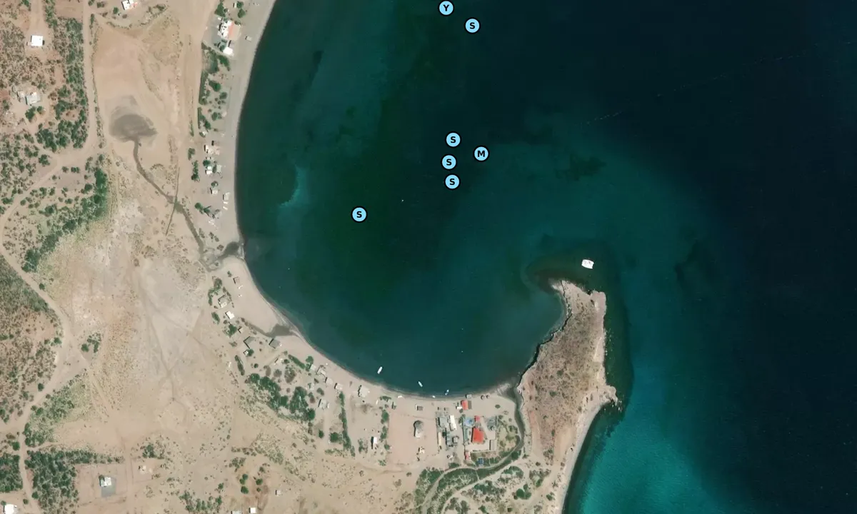 Satelite image of San Evaristo - Village Bay