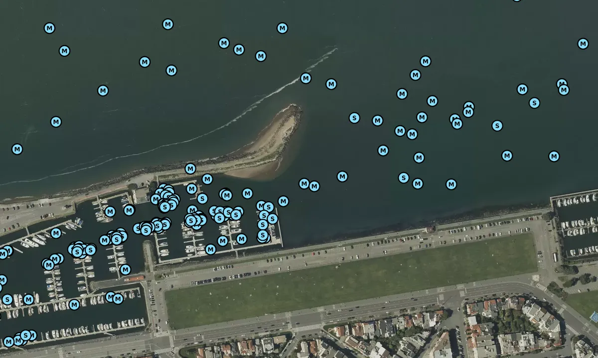 Satelite image of San Francisco Marina