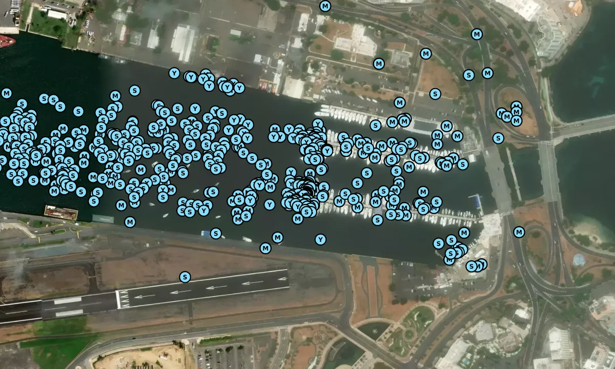 Satelite image of San Juan Bay Marina