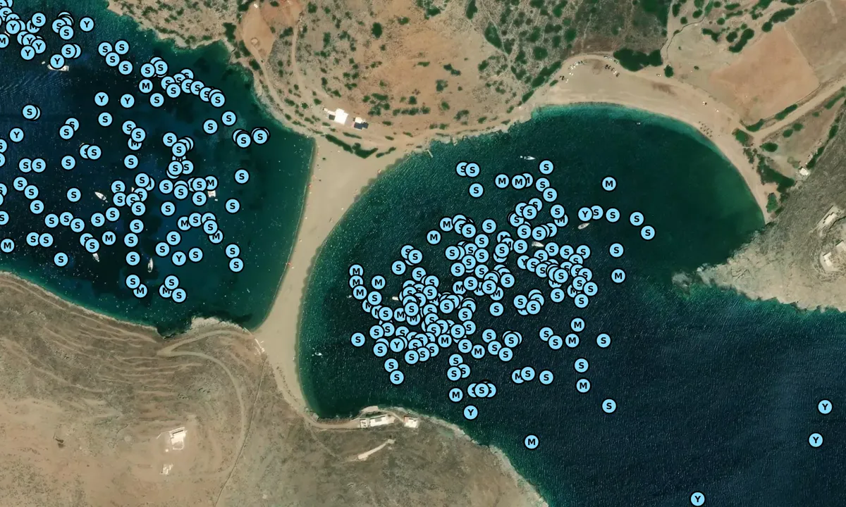 Satelite image of Sand Bar Bay East