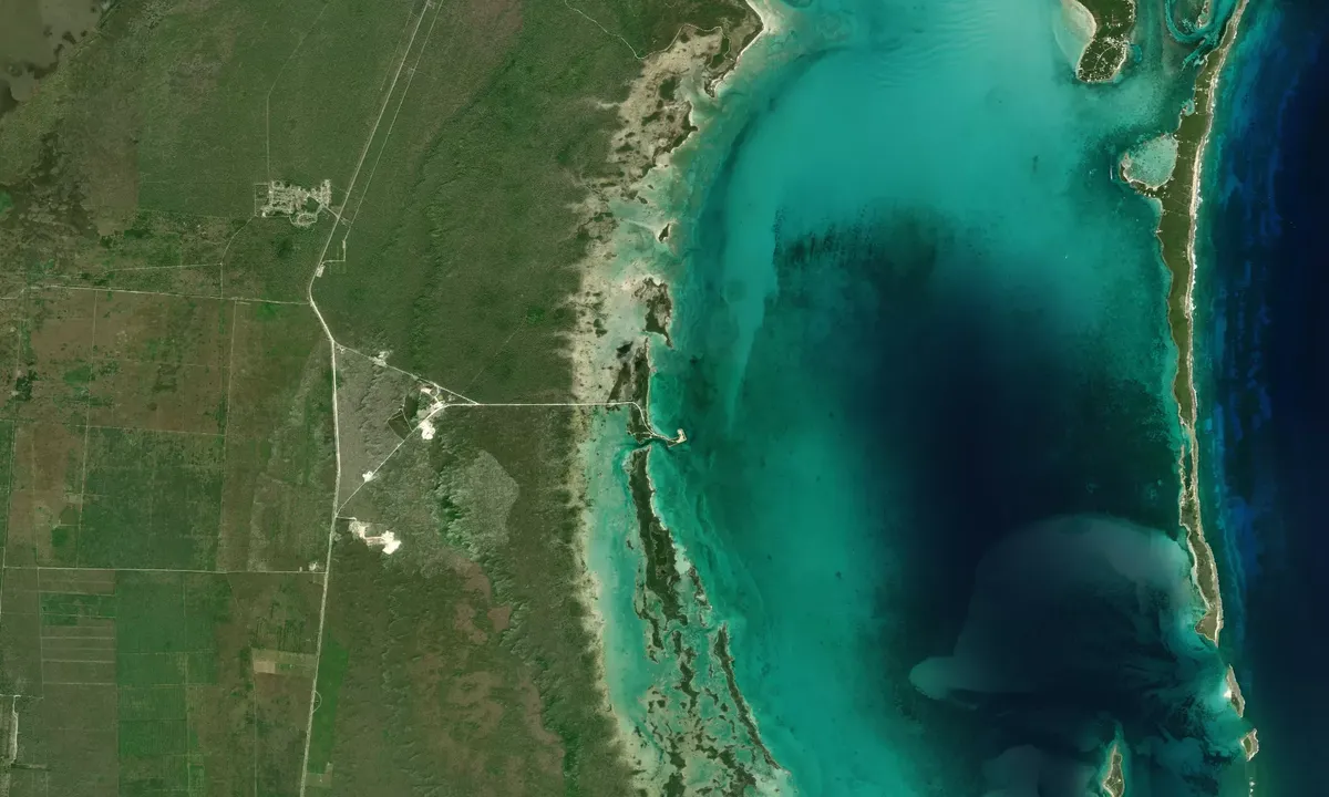 Flyfoto av Sand Cay