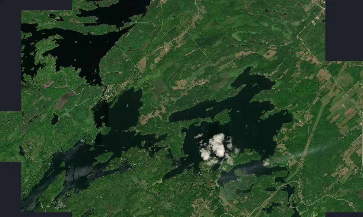 Flyfoto av Sand Lake