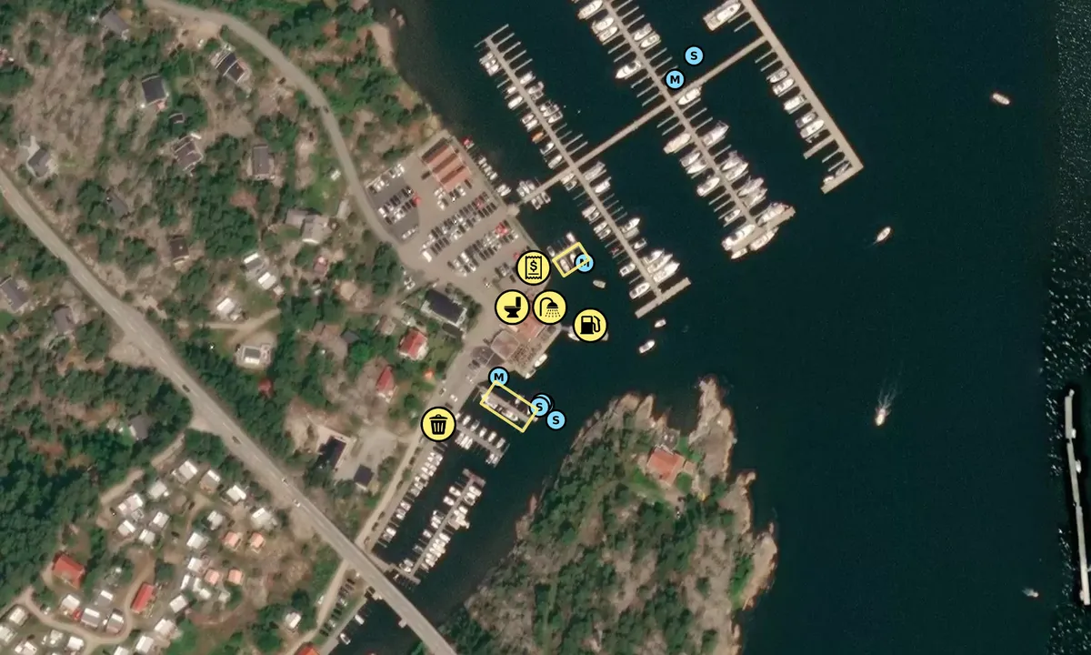 Satelite image of Sand Marina
