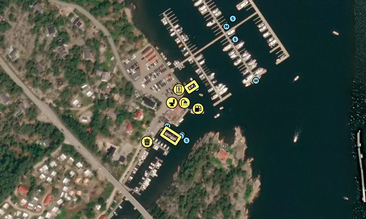 Satelite image of Sand Marina