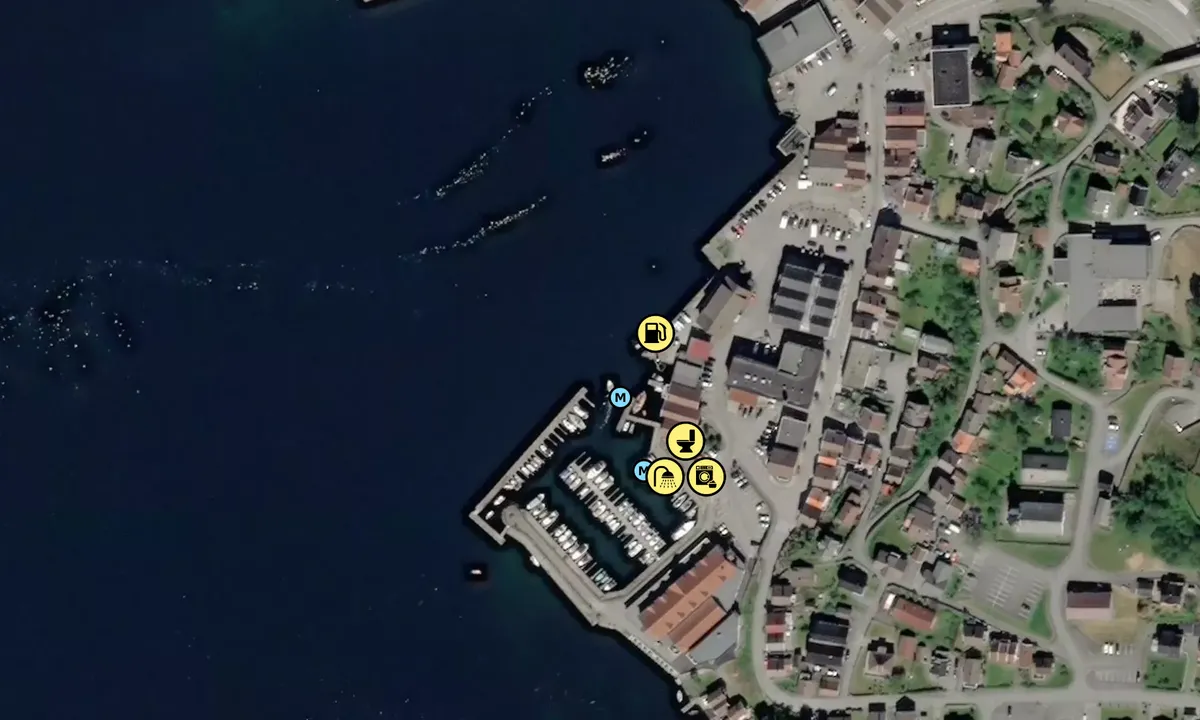 Satelite image of Sand Småbåthavn