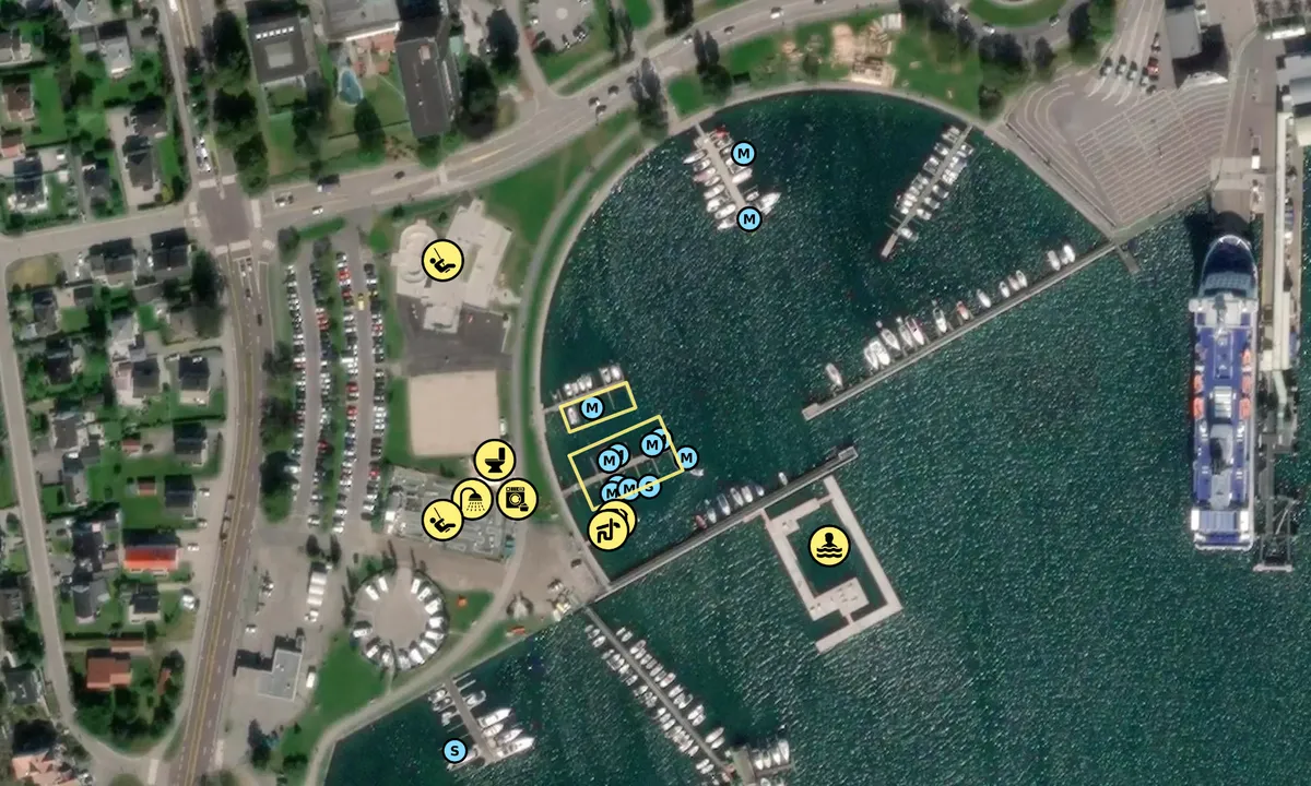 Satelite image of Sandefjord Miljømarina
