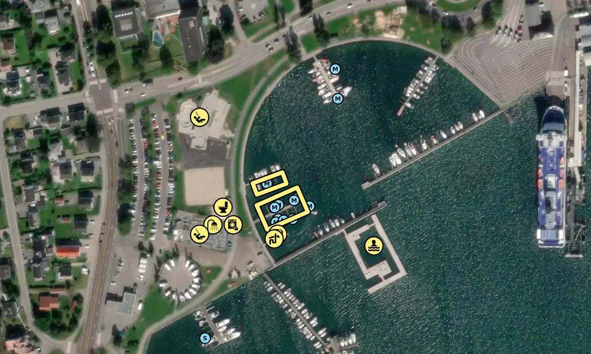 Satelite image of Sandefjord Miljømarina