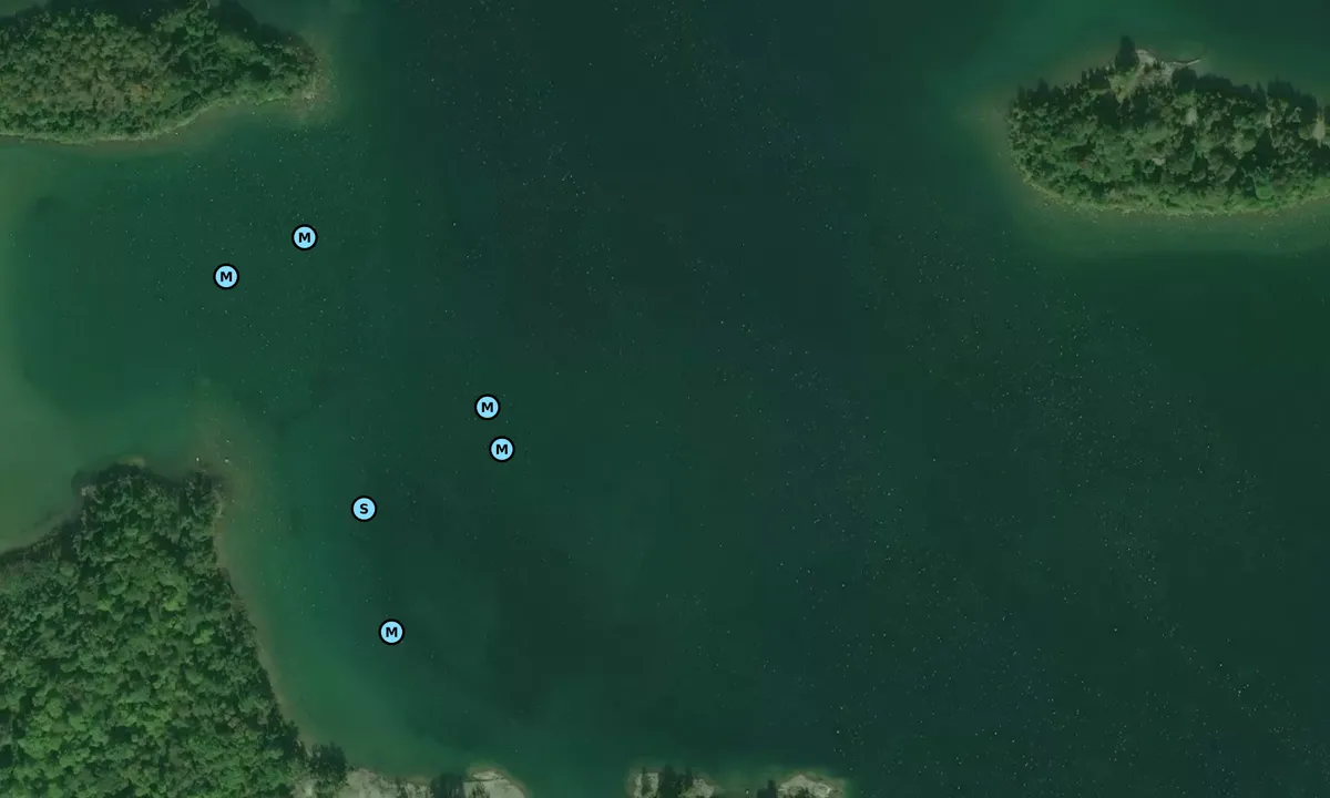 Satelite image of Sandford Island