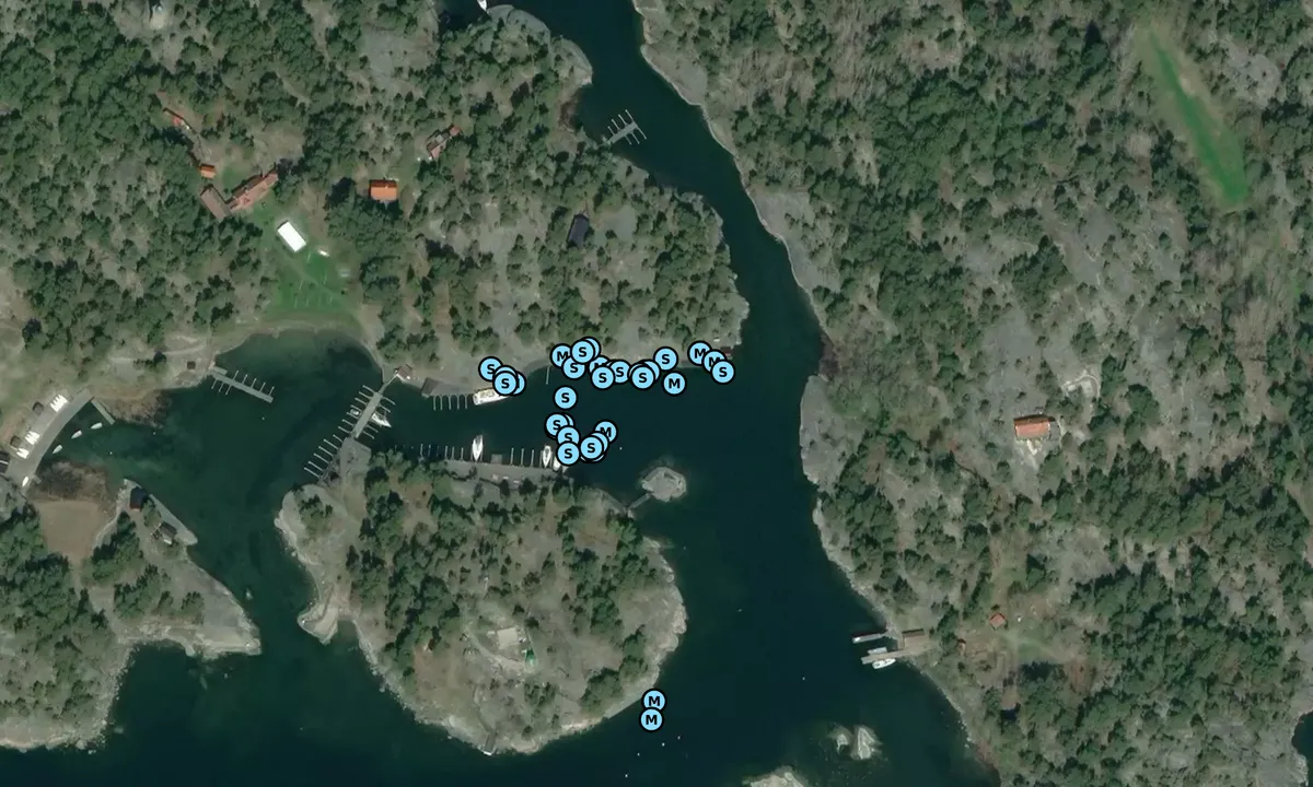 Satelite image of Sandhamn - Lökholmen
