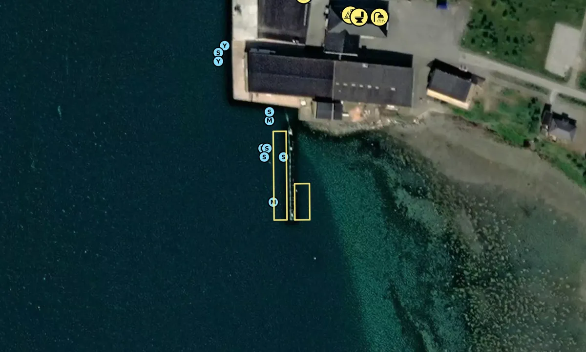 Satelite image of Sandnes gjestebrygge - Lyngen