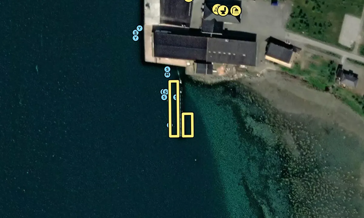 Satelite image of Sandnes gjestebrygge - Lyngen