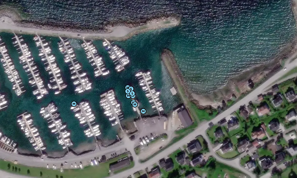 Satelite image of Sandnessjøen Båtforening