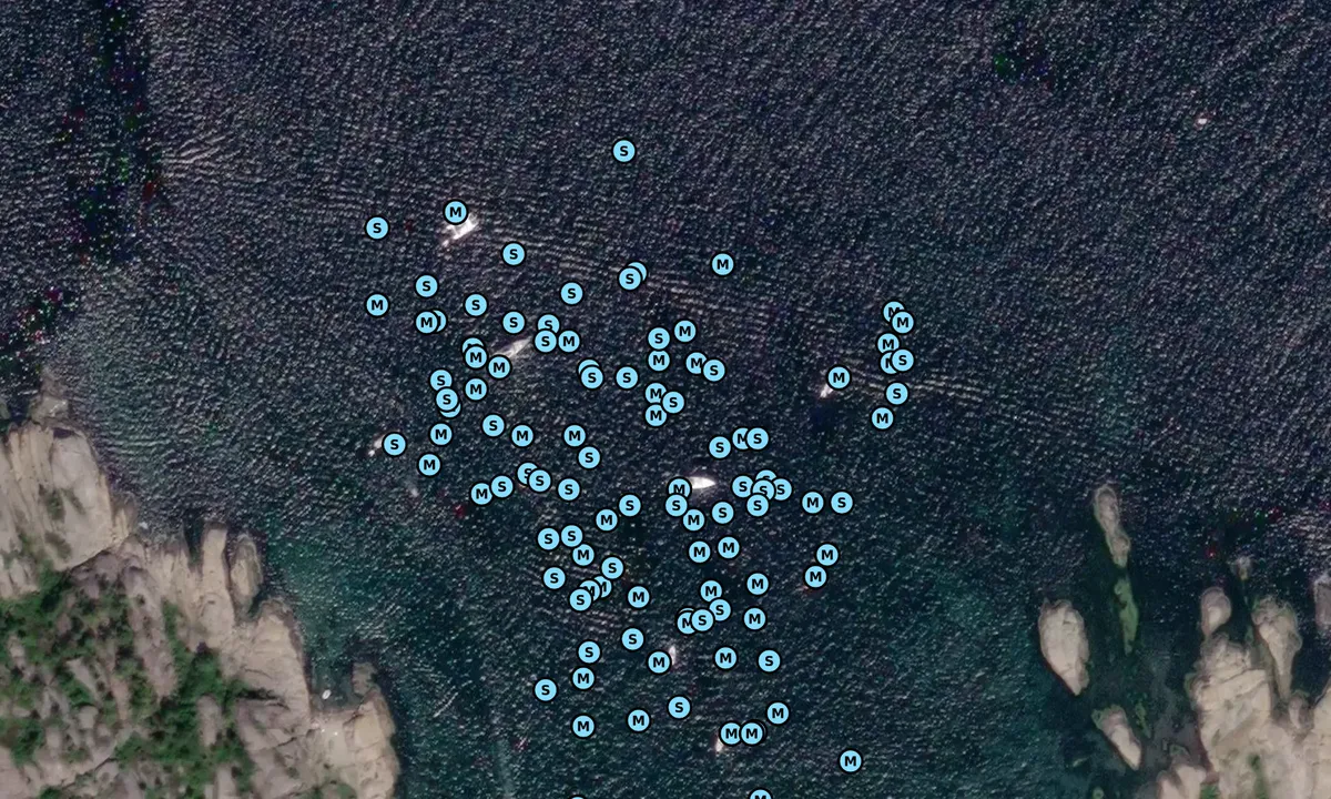 Satelite image of Sandøbukta