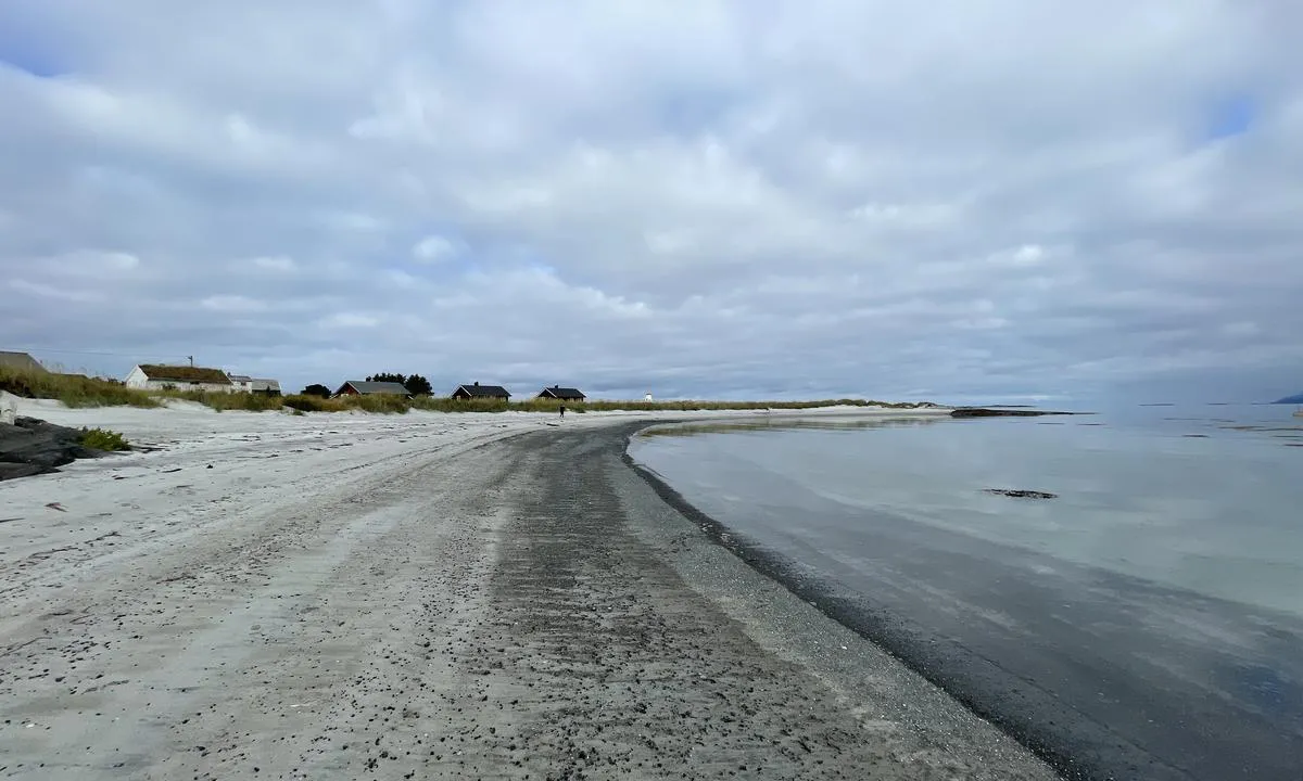 Badestrand på Sandøya