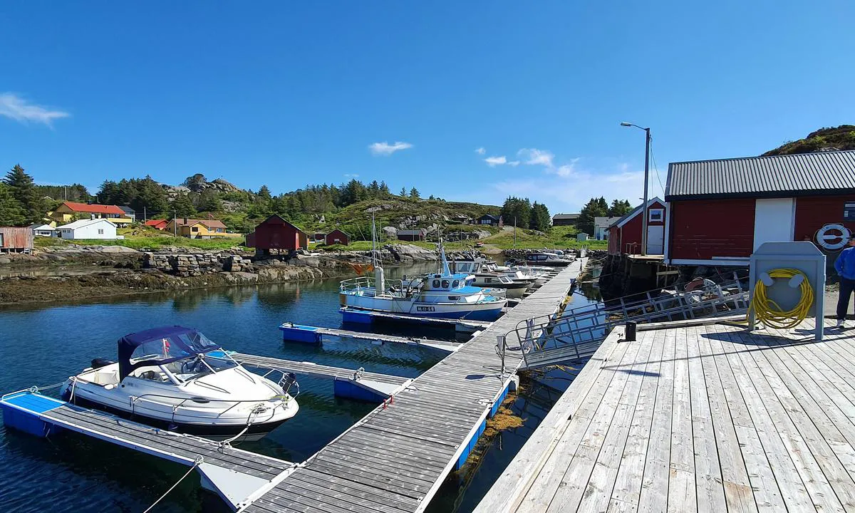 Sandøy - Havnevågen: {"base": "no", "no": "Oversikt over havna.", "se": "\u00d6versikt \u00f6ver hamnen.", "en": "Overview of the harbor.", "da": "Oversigt over havnen."}