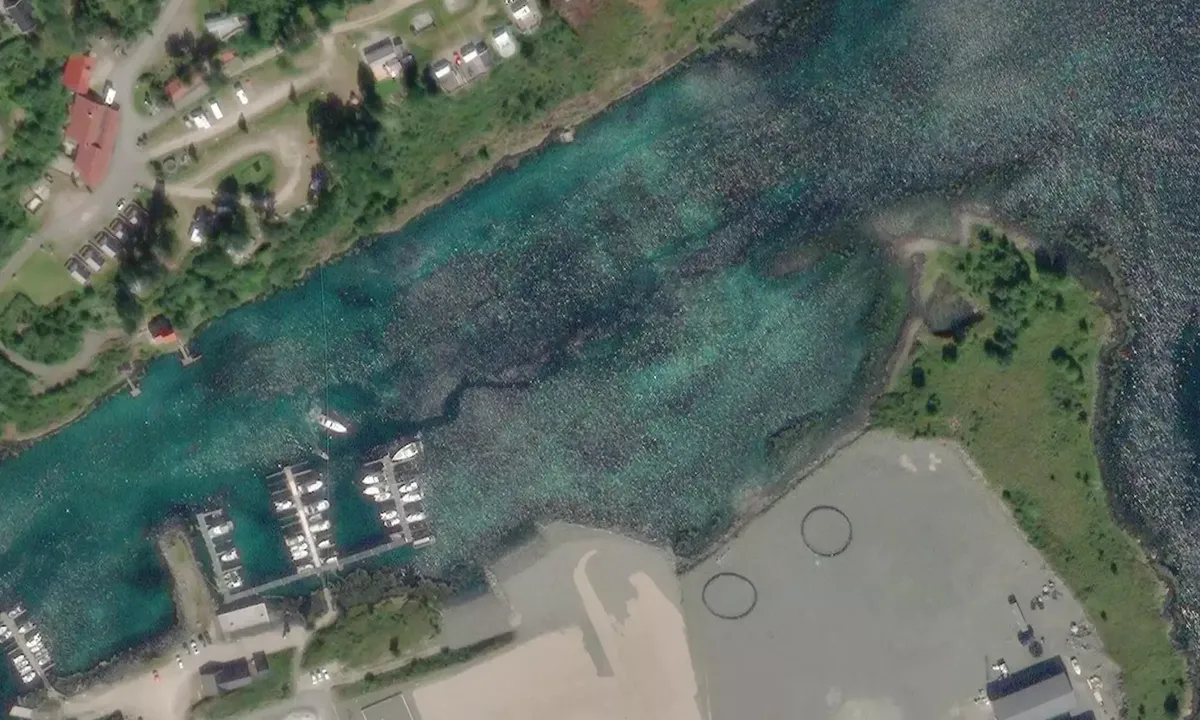Satelite image of Sandstad Småbåthavn