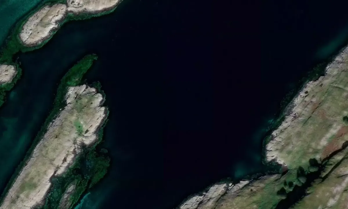 Satelite image of Sandværøya