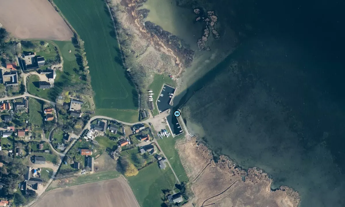 Satelite image of Sandvig Fiskerihavn