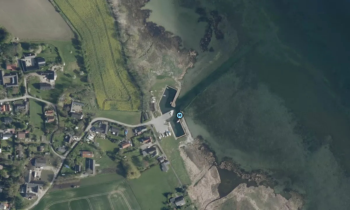Satelite image of Sandvig Fiskerihavn